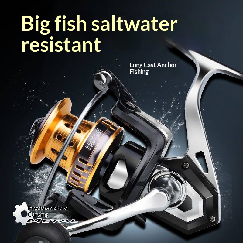 Surf Reel - Moulinet de pêche Hasida entièrement métallique,