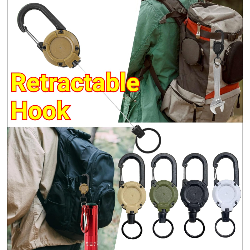 Reel Bag - 1/2/4 pièces Porte-clés et enrouleurs de