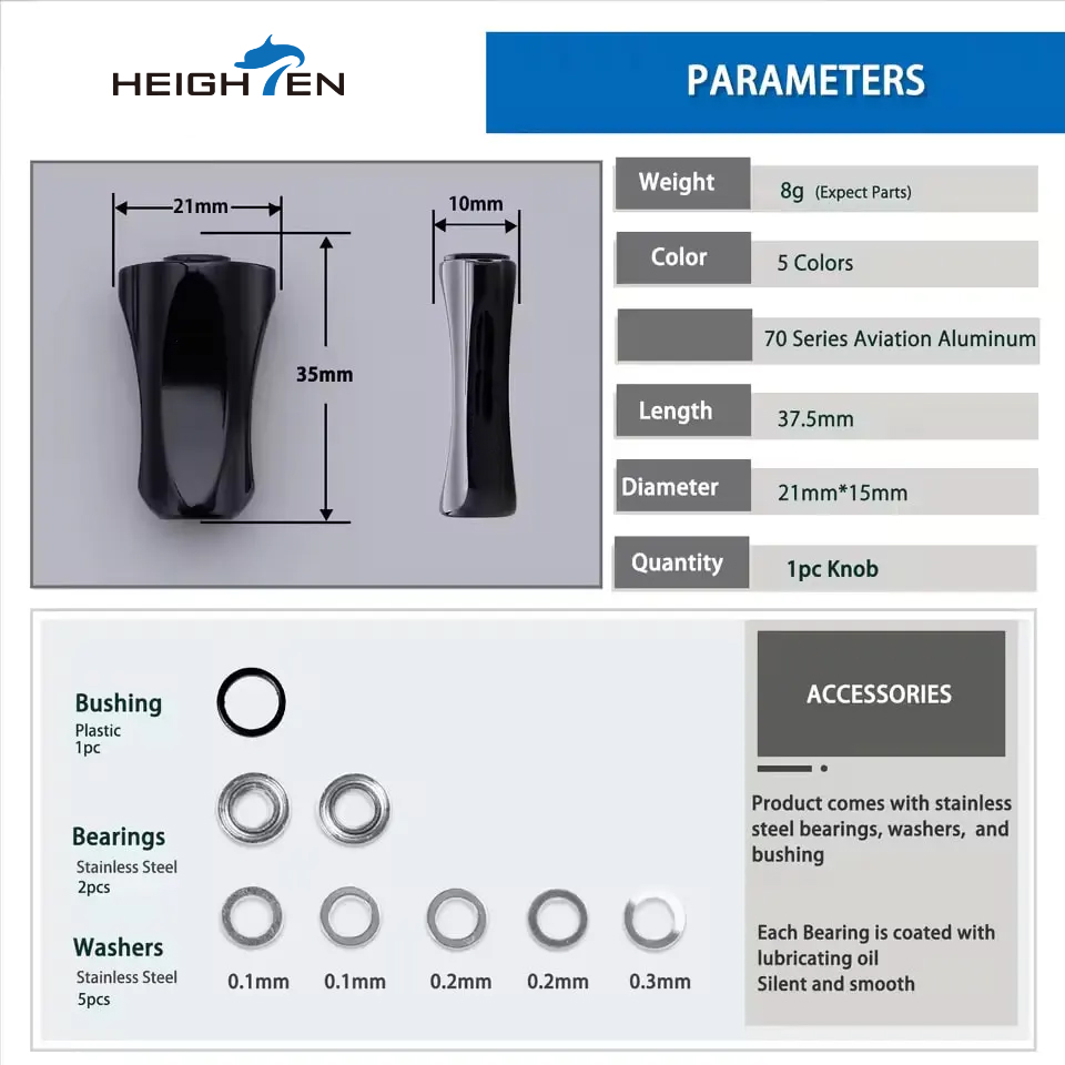 Poignée de moulinet HEIGHTEN 2 - Reel Drag Knob avis et prix