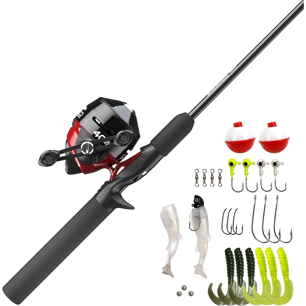 Combo canne à pêche en fibre d - Spincast Reel avis et prix