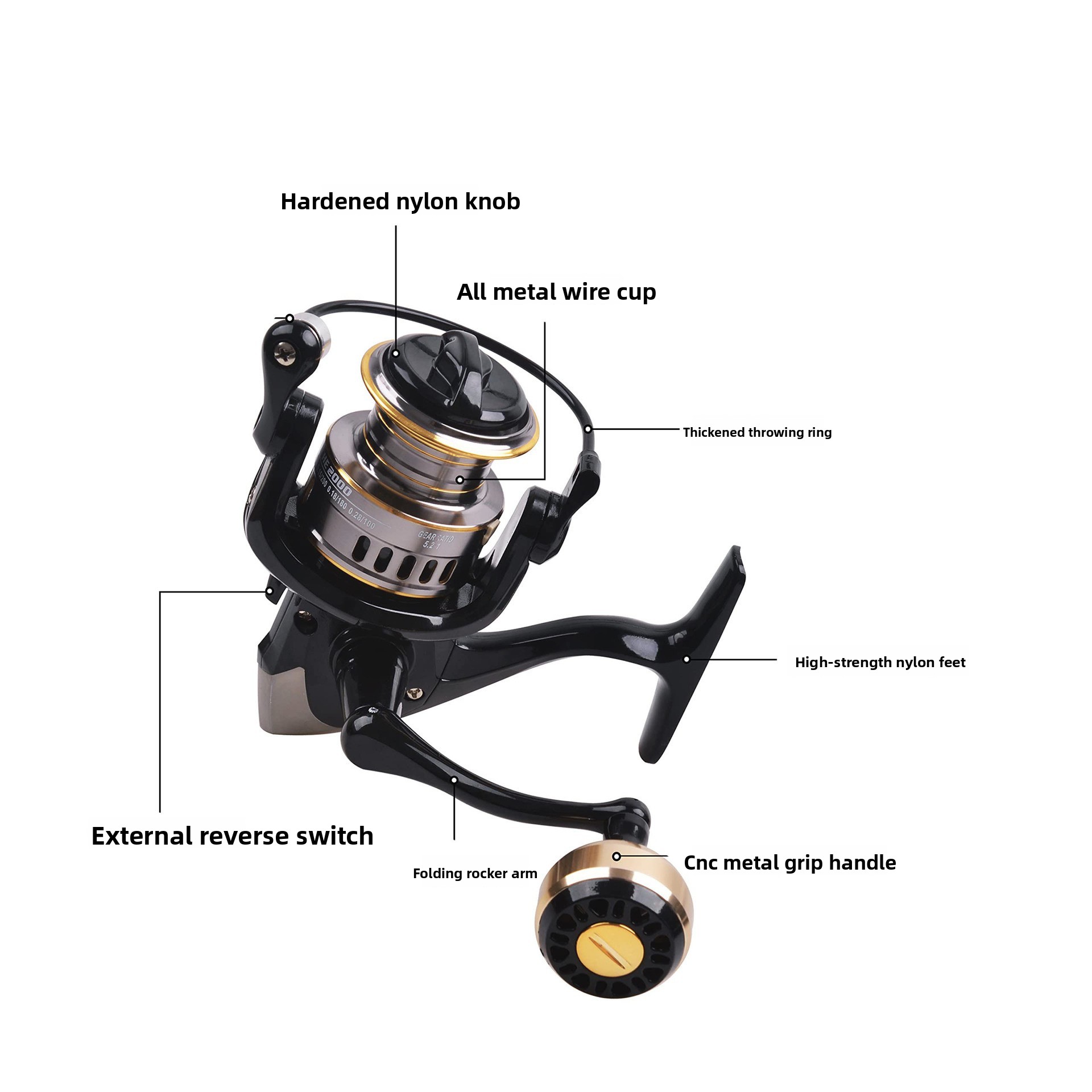 Moulinet de pêche spinning ent - Ice Fishing Reel avis et prix