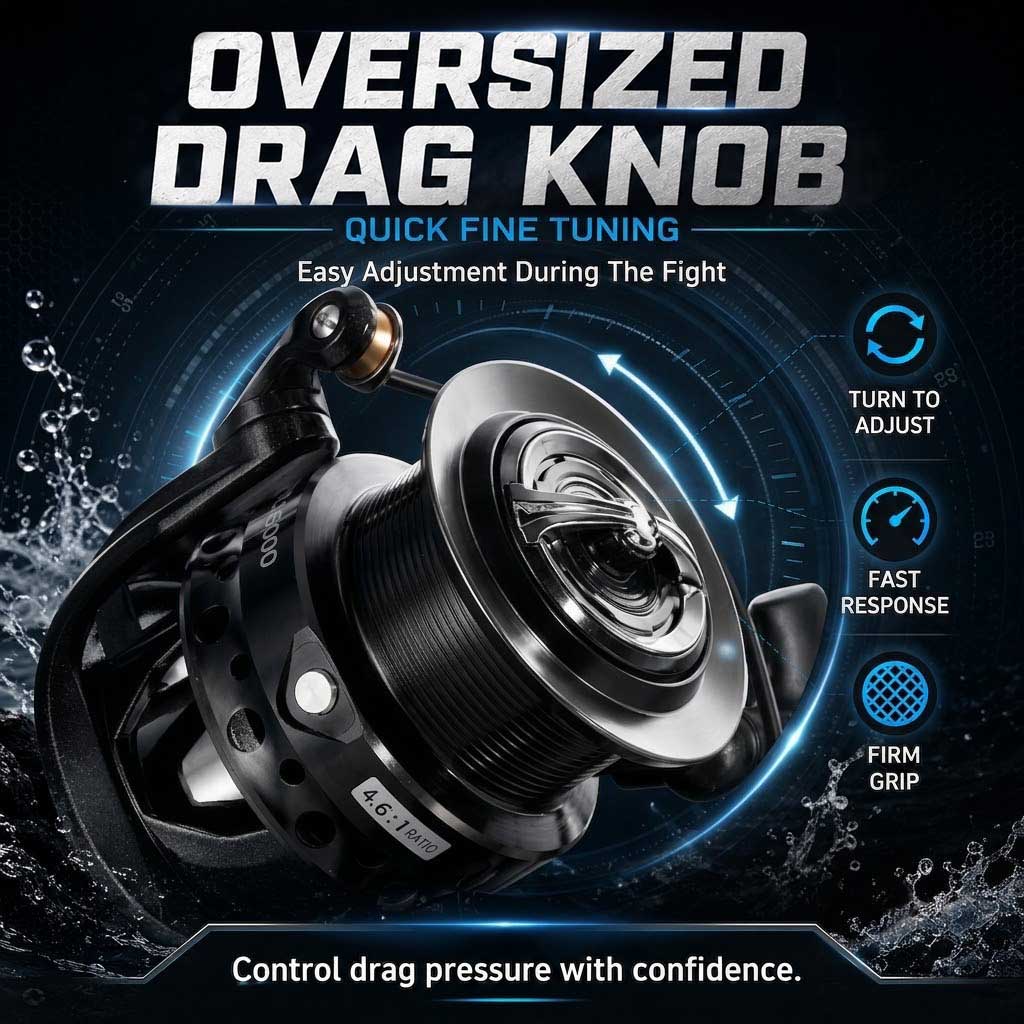 Moulinet Spinning SAMOLLA à Do - Reel Drag Knob avis et prix