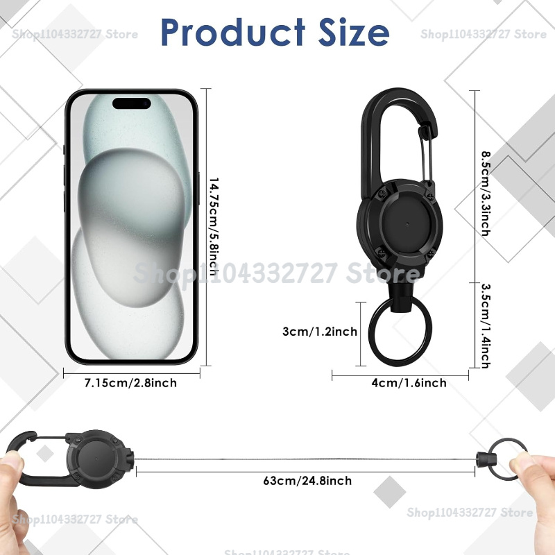 1/2/4 pièces Porte-clés et enr - Reel Bag avis et prix